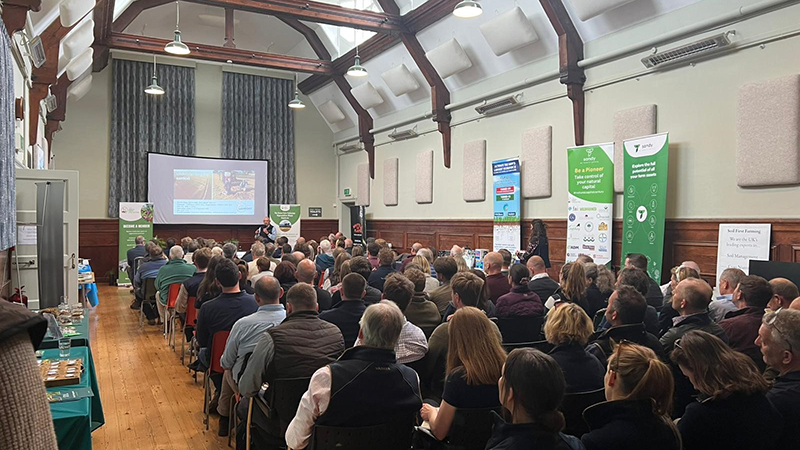 A packed hall at the Green Farm Collective Regenerative Agriculture Conference