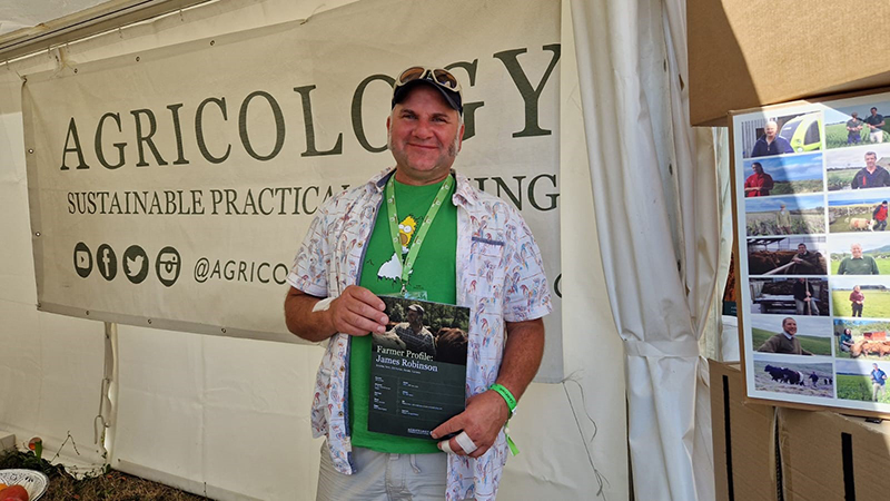 James Robinson with his Agricology Farmer Profile