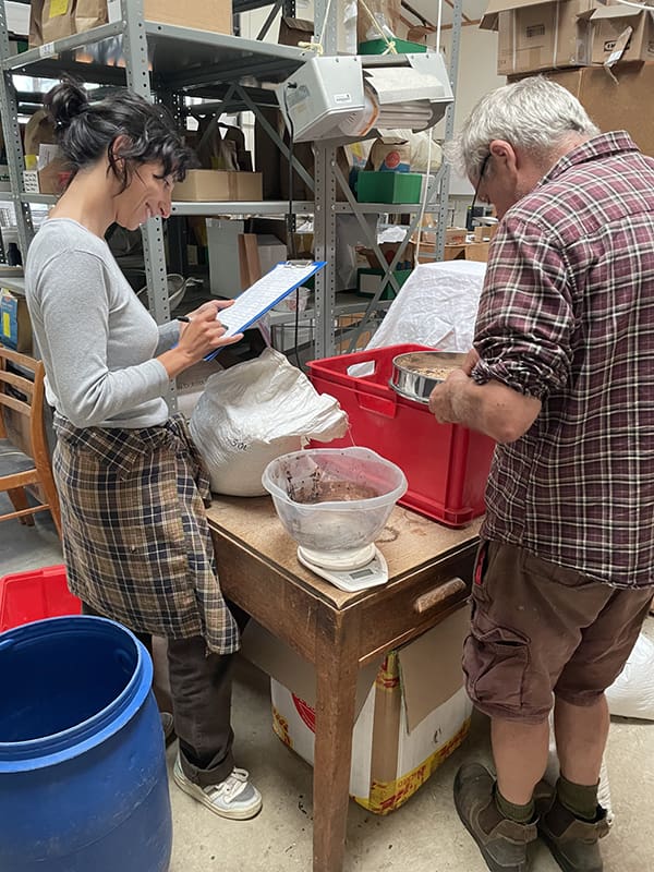 Seed cleaning in action