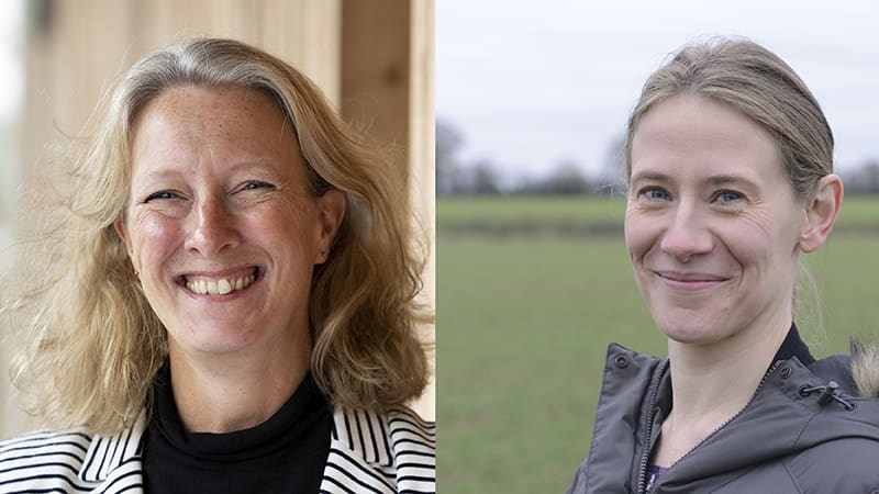 2 photos together of Lucy MacLennan and Lizzie Sagoo