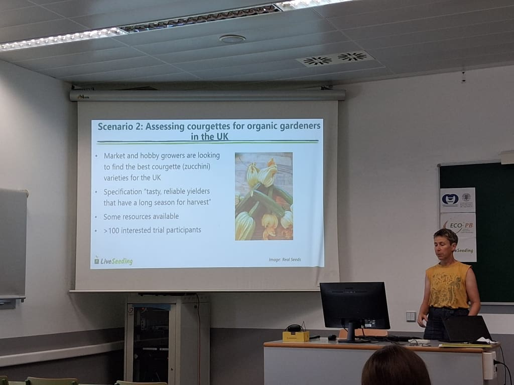 Kate McEvoy presenting 