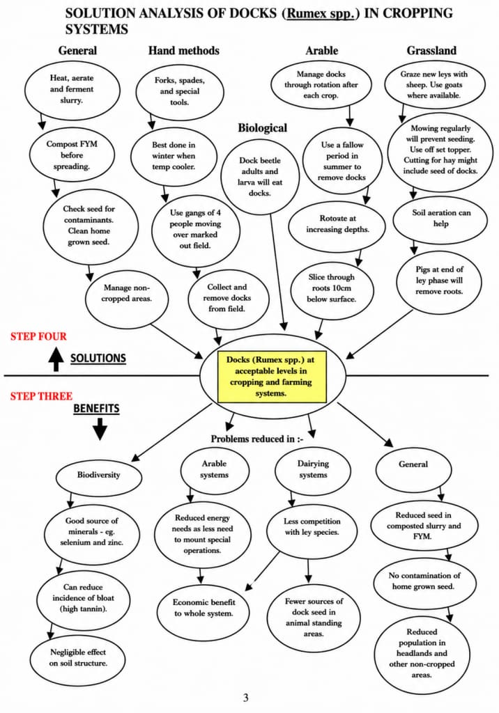Flowchart showing solutions and benefits for dock management